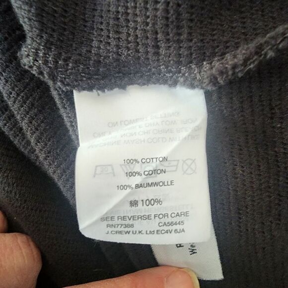 Madewell Black Texture and Thread Gathered Sleeve Crop Top womens size‎ S - Picture 5 of 6